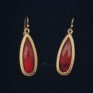 Faceted Teardrop Earrings